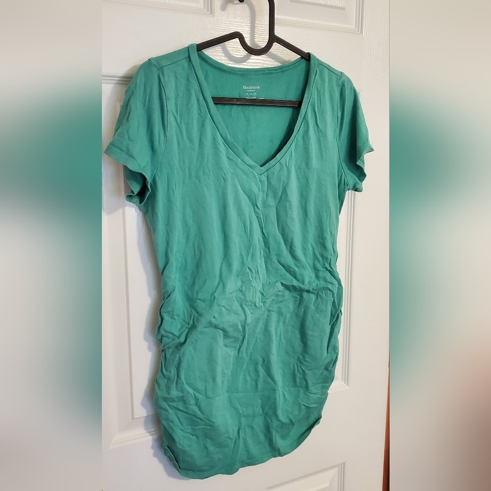 Motherhood Maternity Green Tshirt Size Medium